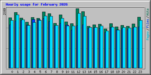Hourly usage for February 2026